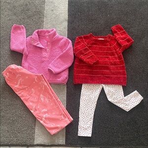 Girls Jessica Simpson sweater set and carters set- size 3/4T
